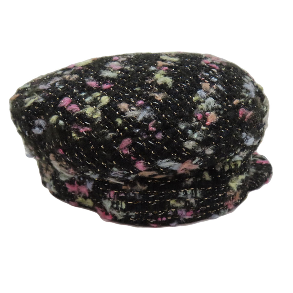 Chanel hat Tweed Casquette Womenc Black