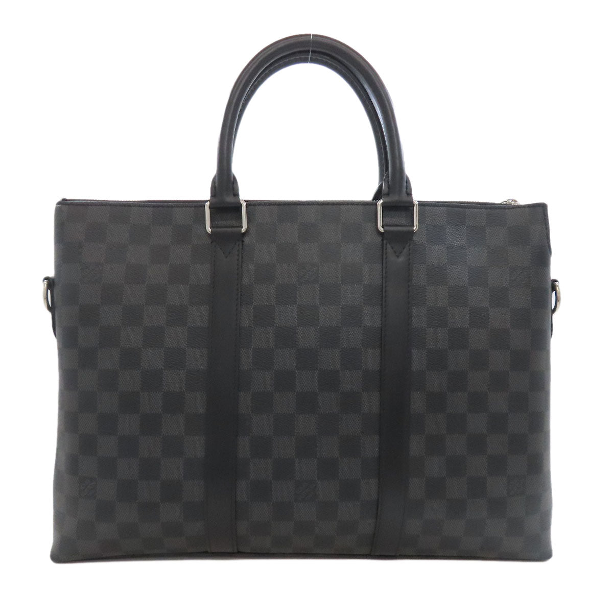 Louis Vuitton Business N40024 Damier Anton Briefcase Canvas Gray Handbag