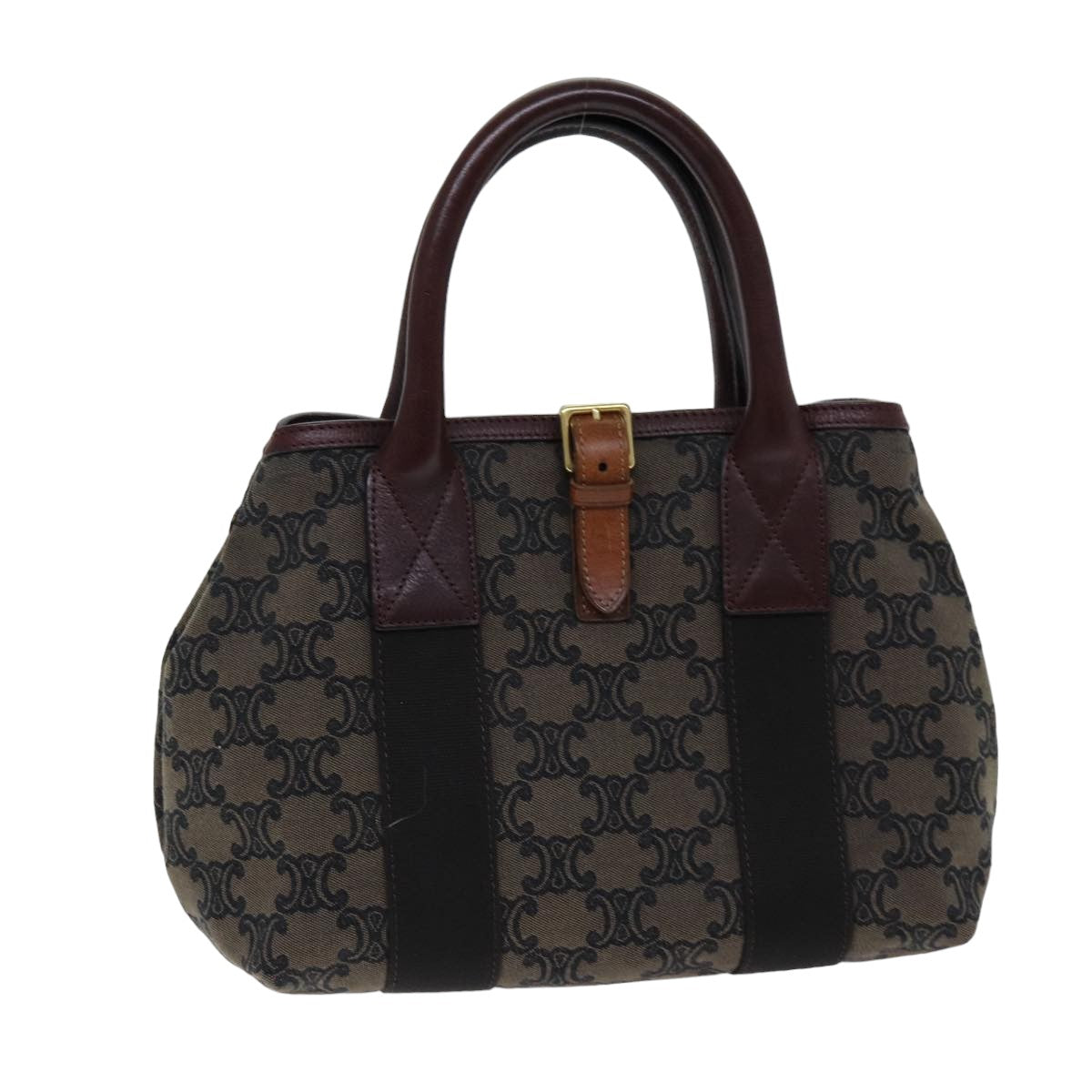 Luxury Triomphe Hand Bag Canvas Brown Travel Bag