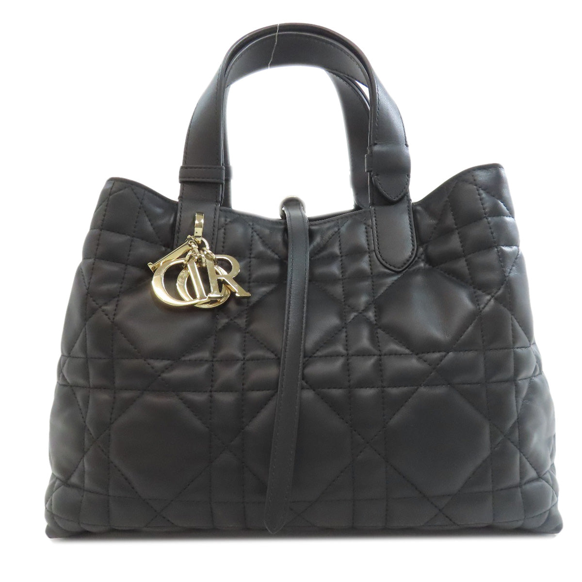 Dior Christian Handbag Calfskin To Joule Black Travel Bag