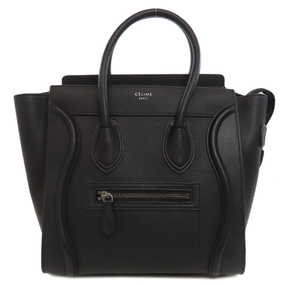 Tote Bag Calfskin Luggage Micro Women Black