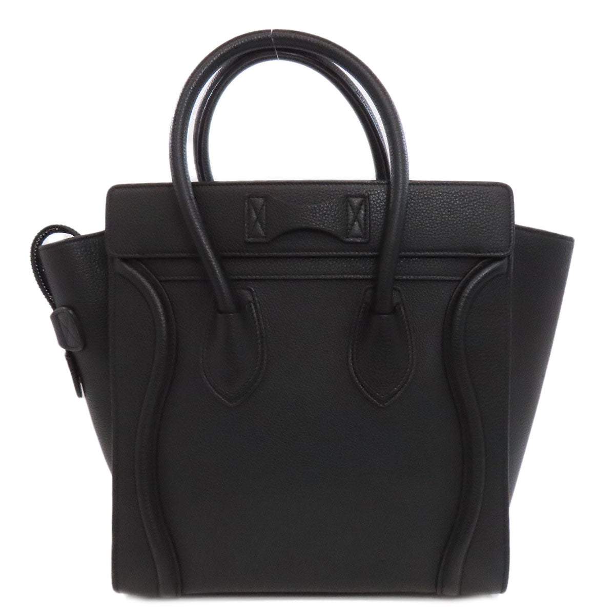 Tote Bag Calfskin Luggage Micro Women Black