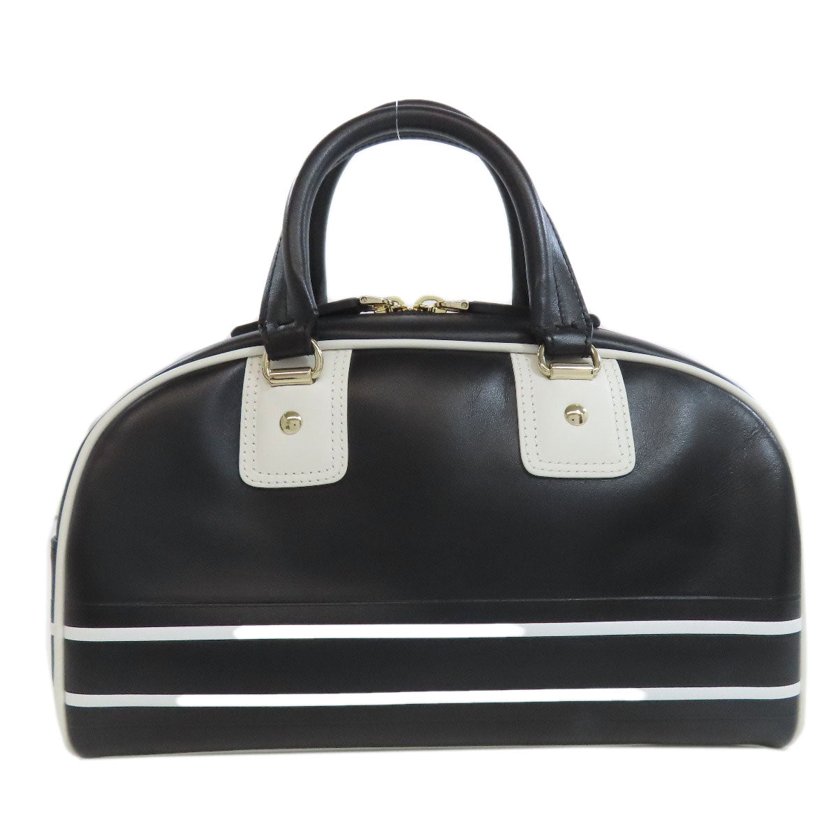 Dior Christian Handbag Calfskin Vibe Way Women Black Travel Bag