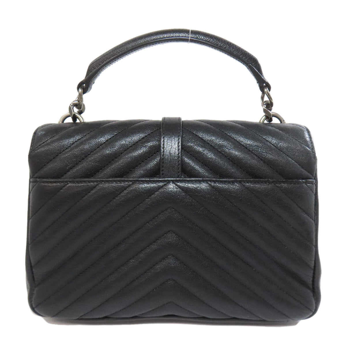 YSL Saint Laurent Yves Shoulder Bag Cassandra Women Leather Black