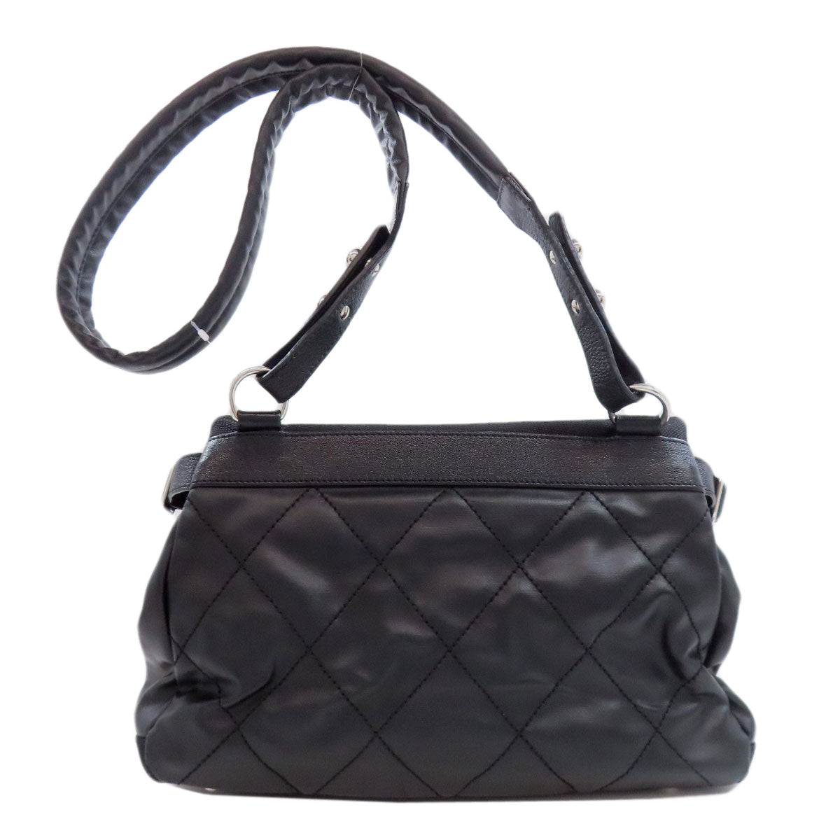 Chanel Coated Paris Biarritz Black Canvas Coated Canvas Apparel