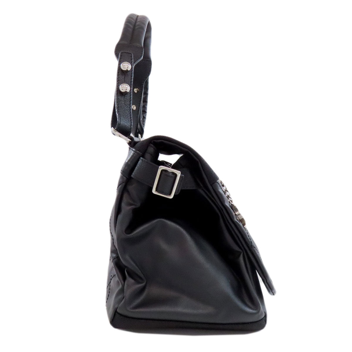 Chanel Coated Paris Biarritz Black Canvas Coated Canvas Apparel