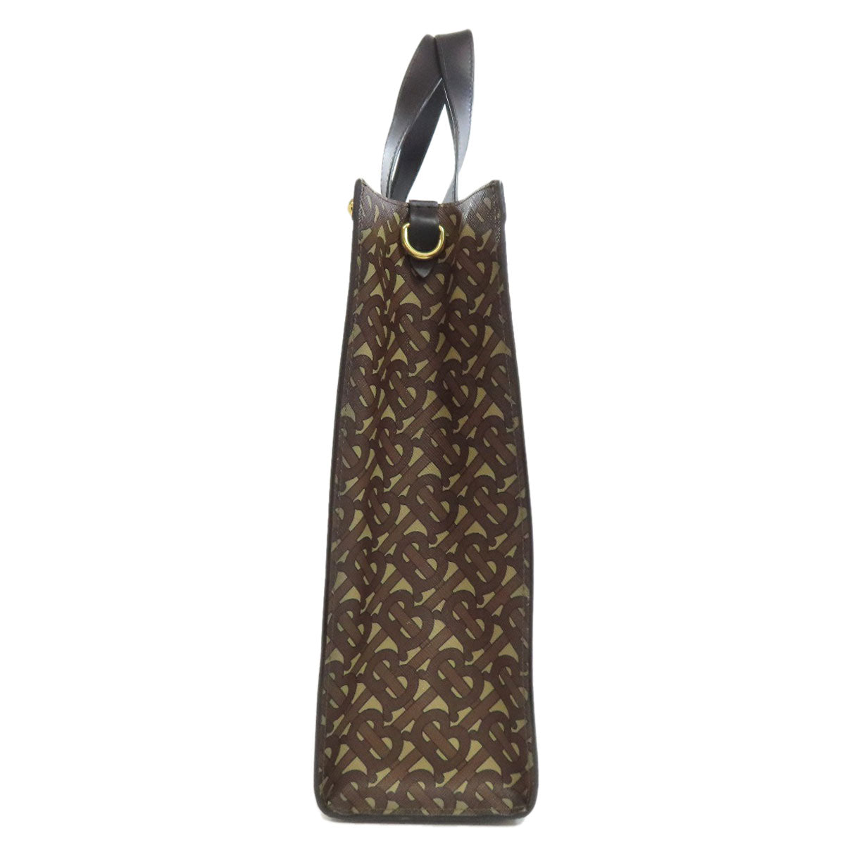 Burberry Tote Bag Pvc Tb 2Way Brown Logo