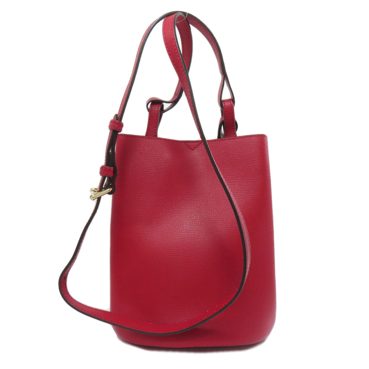 Burberry Shoulder Bag Long Shoulder Women Leather Red
