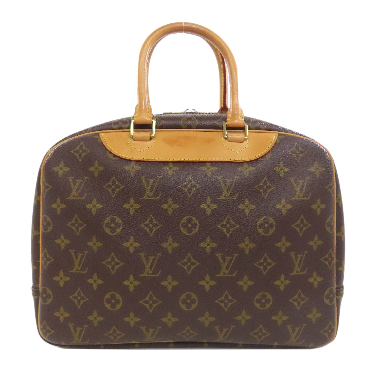 Louis Vuitton Boston Duffel M47270 Deauville Monogram Canvas Brown Travel Bag