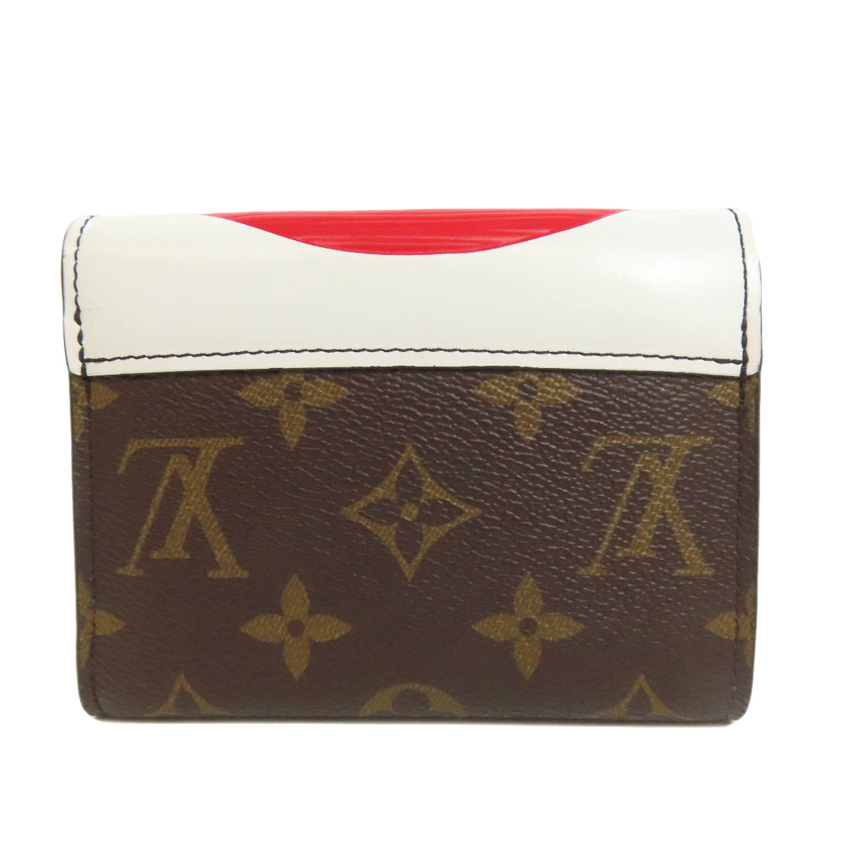 Louis Vuitton Bifold Portefeuille Victorine Kabuki Monogram Canvas Brown Wallet Case