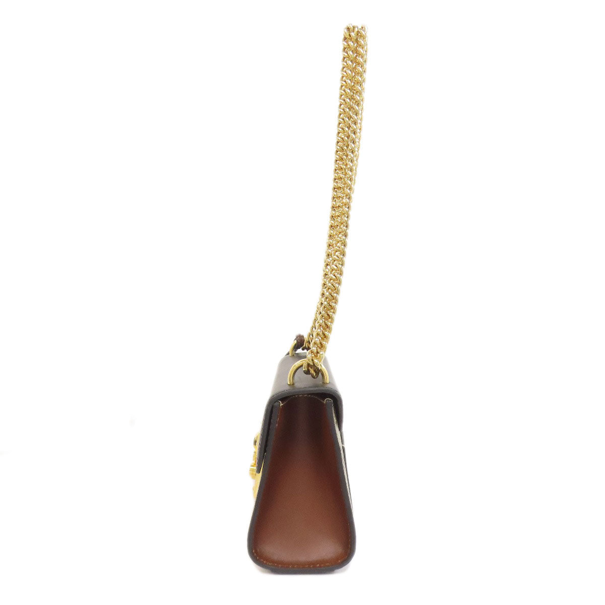 Gucci PVC GG ChainShoulder Brown Shoulder Bag