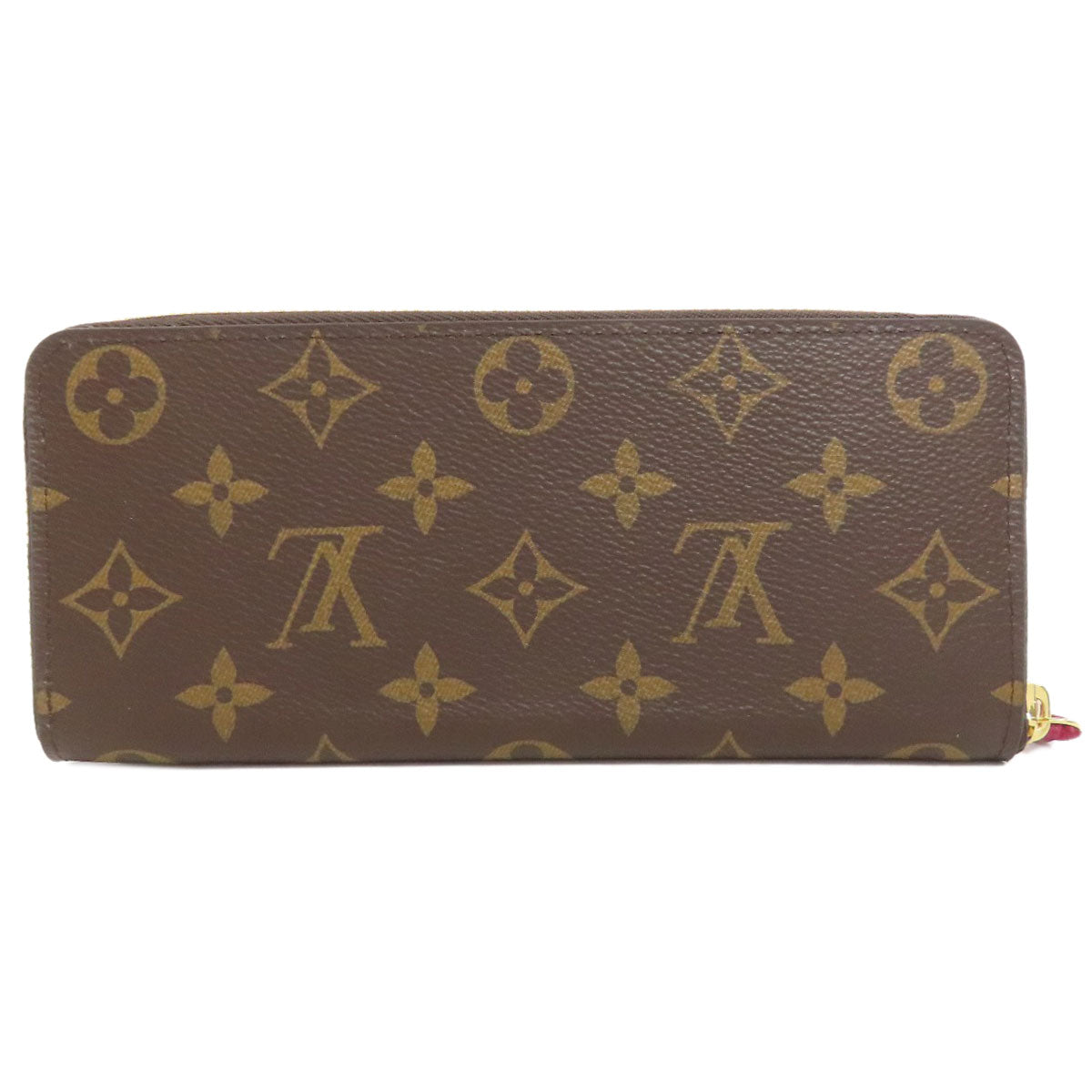 Louis Vuitton Long Purse M60742 Portefeuille Clemence Monogram Canvas Brown Wallet Case 2