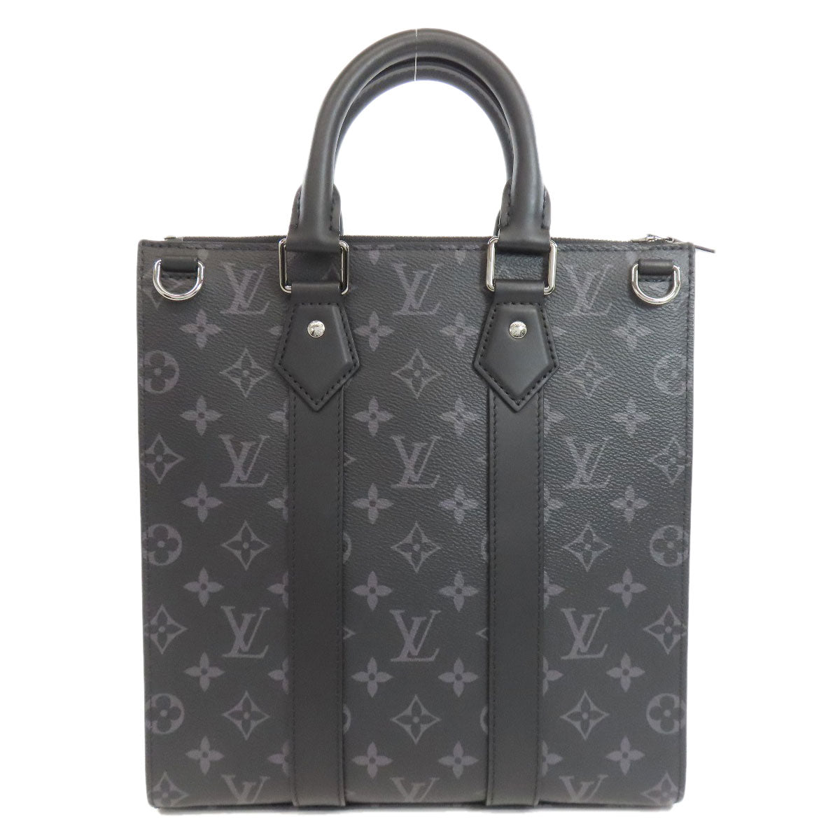 Louis Vuitton M46456 Eclipse Sac Plat Cloth Monogram Gray Shoulder Bag
