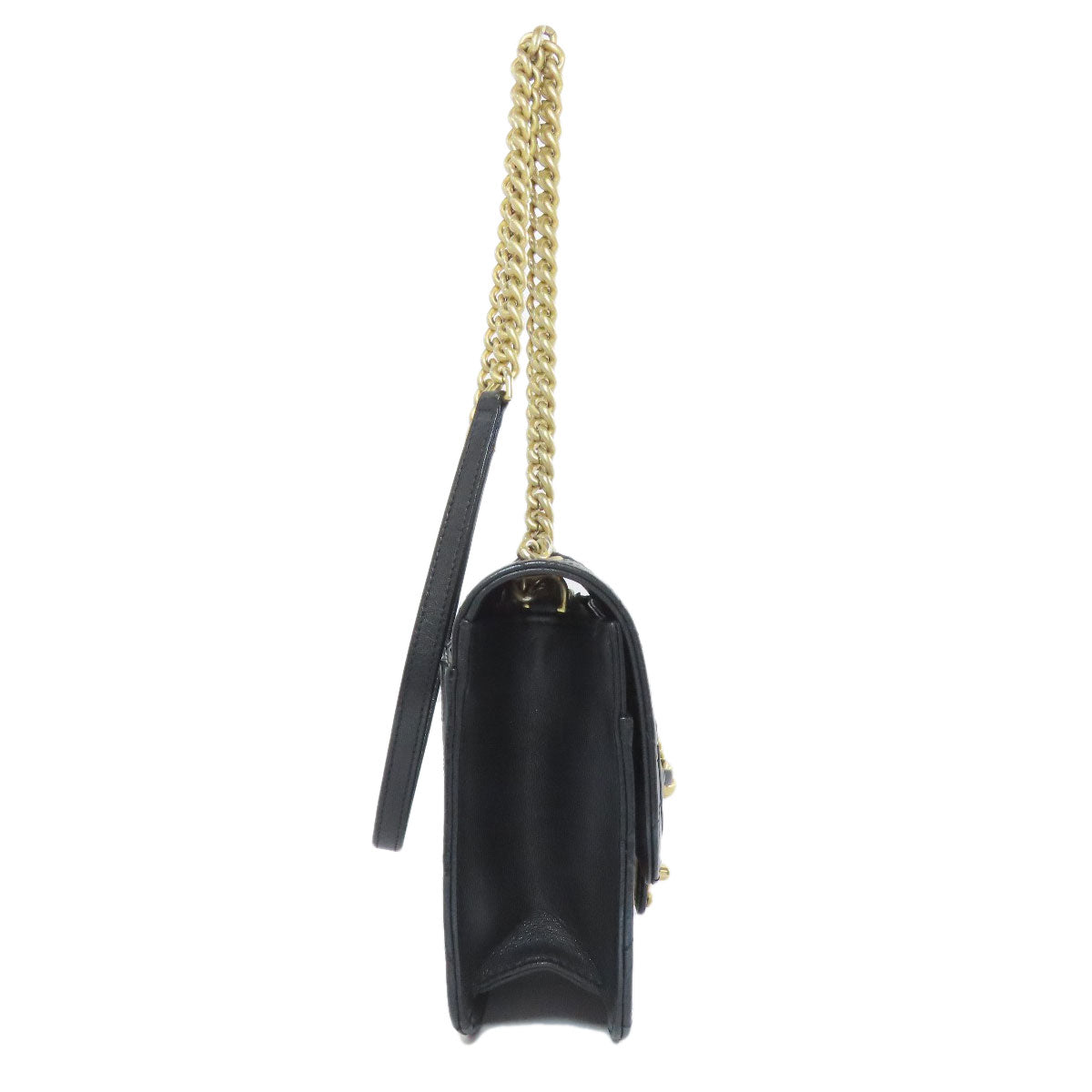 Chanel Calfskin COCO Mark ChainShoulder Black Gold Shoulder Bag