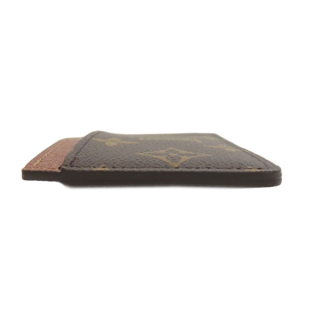 Louis Vuitton M61733 Porte Cartes・Simple Monogram Canvas Brown Wallet Case