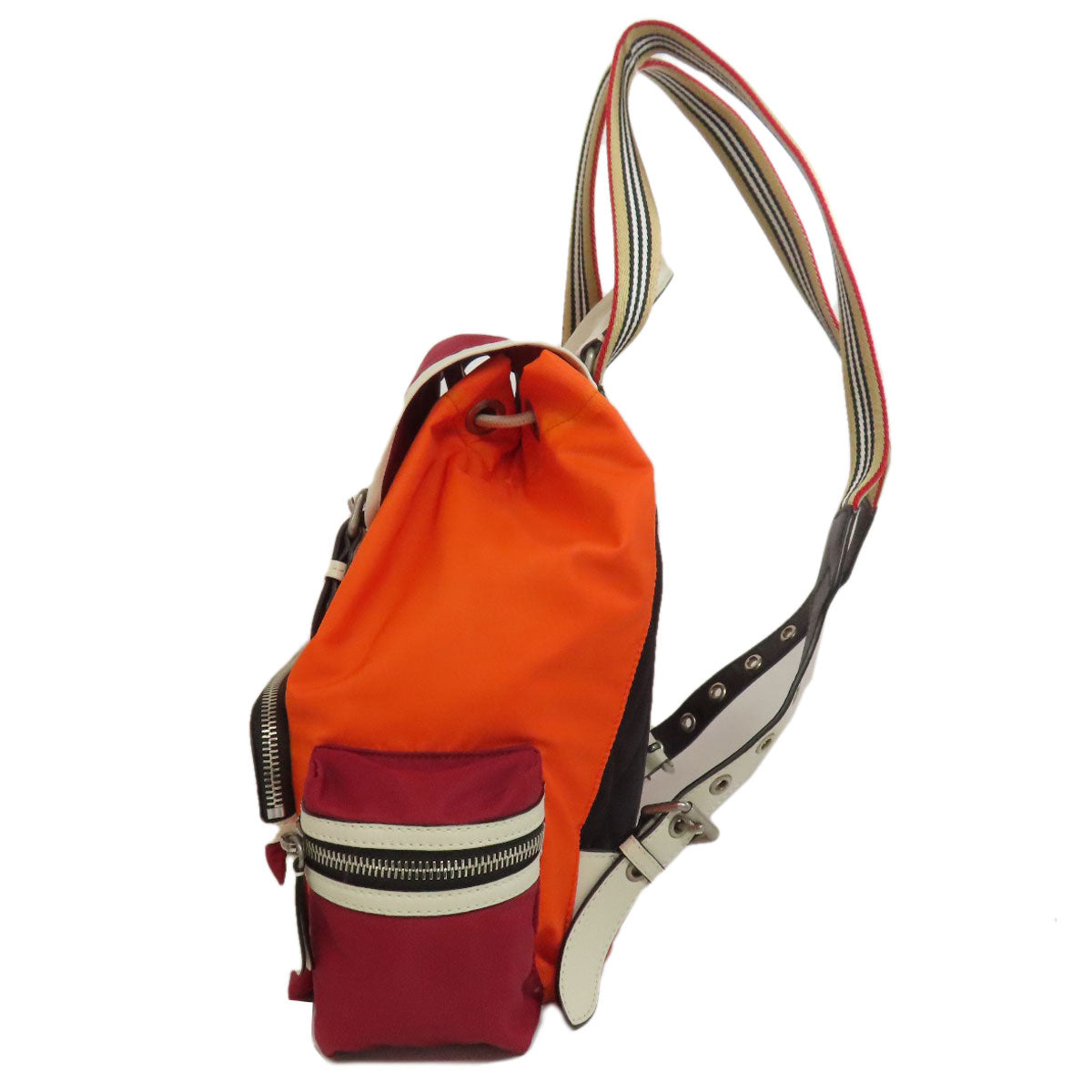 Burberry Backpack Nova Check Nylon Orange
