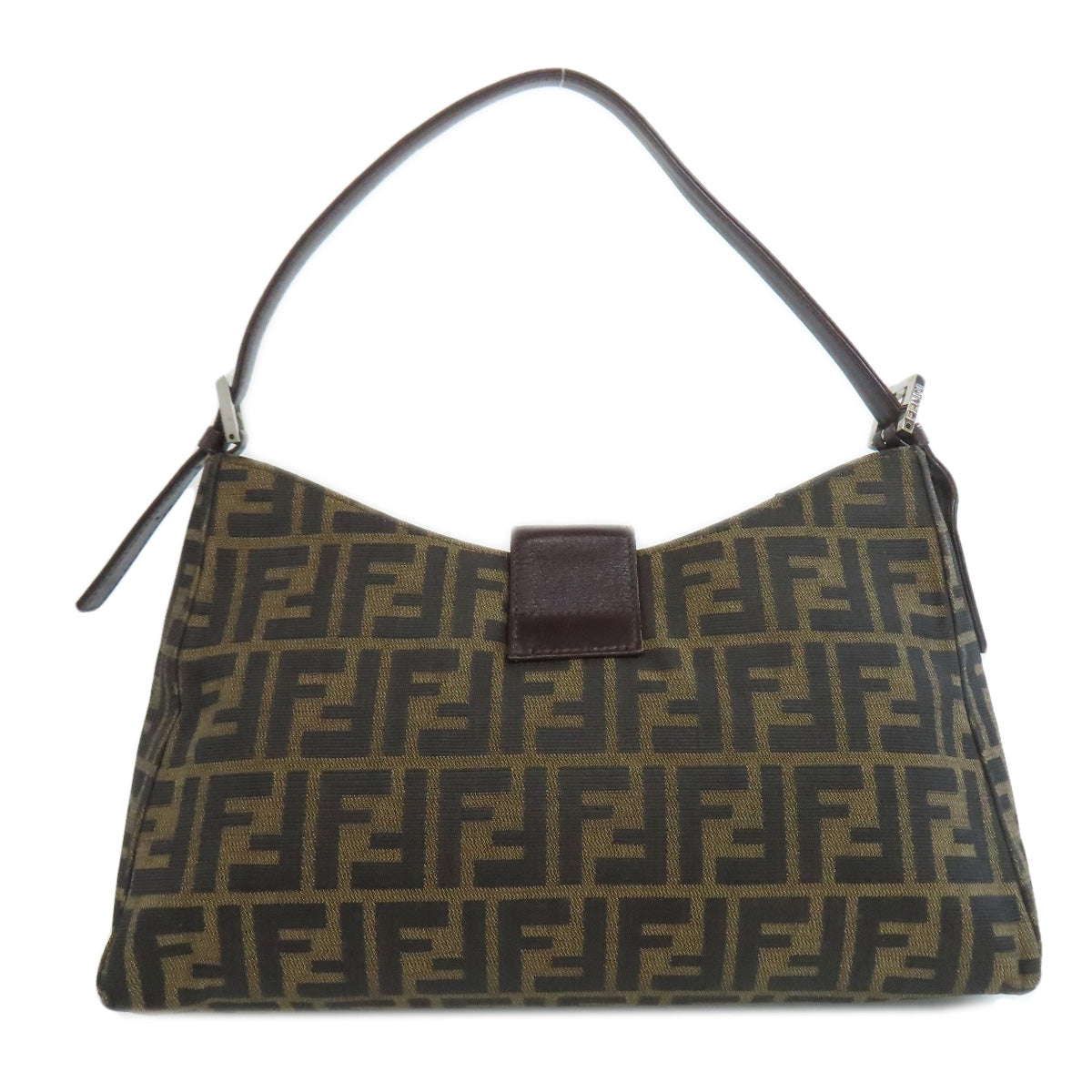 Fendi Shoulder Bag Mamma Canvas Brown Bucket 75714248
