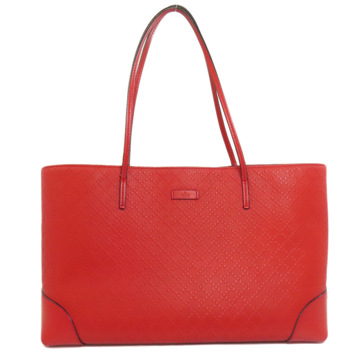 Gucci Diamante Leather Red Tote Bag