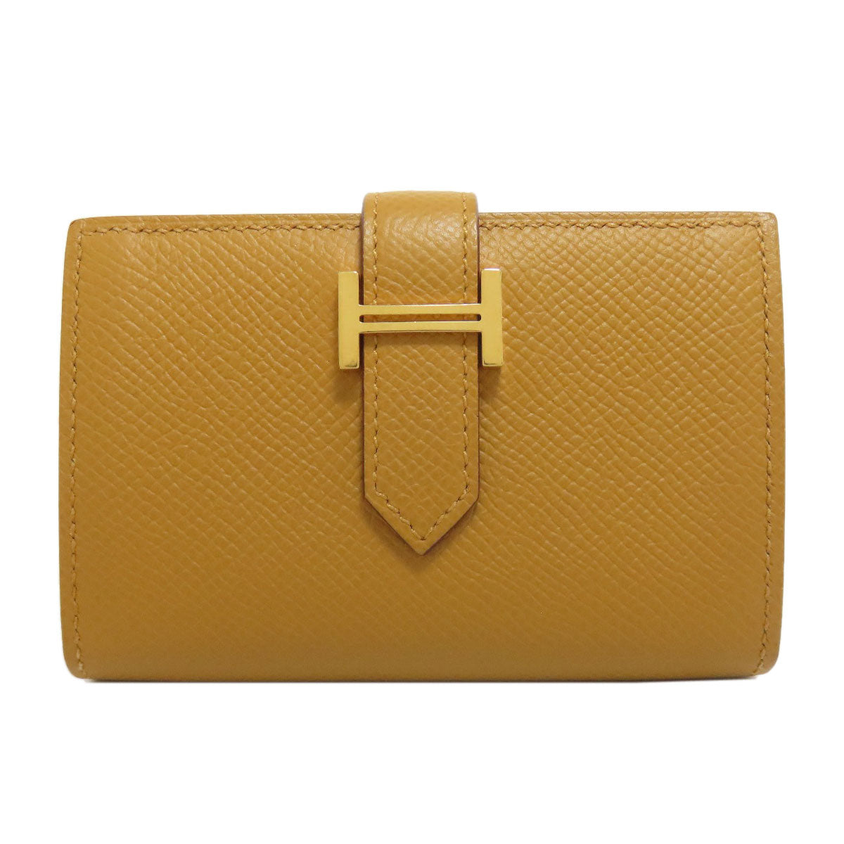 Coin Case Epsom Bearnmini Sesame Metal Handbag Brown Gold Travel Bag