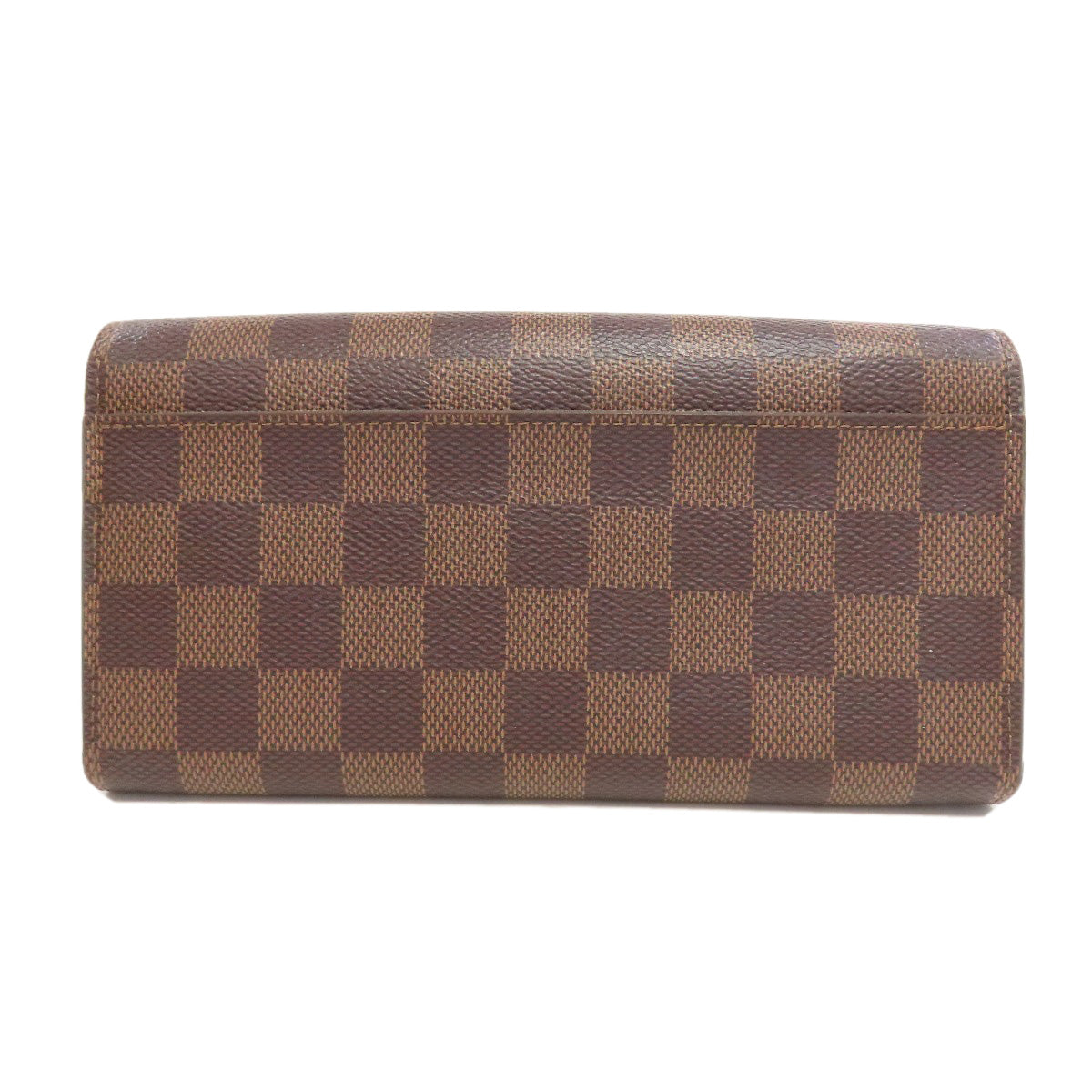 Louis Vuitton Long Purse M63209 Damier Portefeuille Canvas Brown Wallet Case