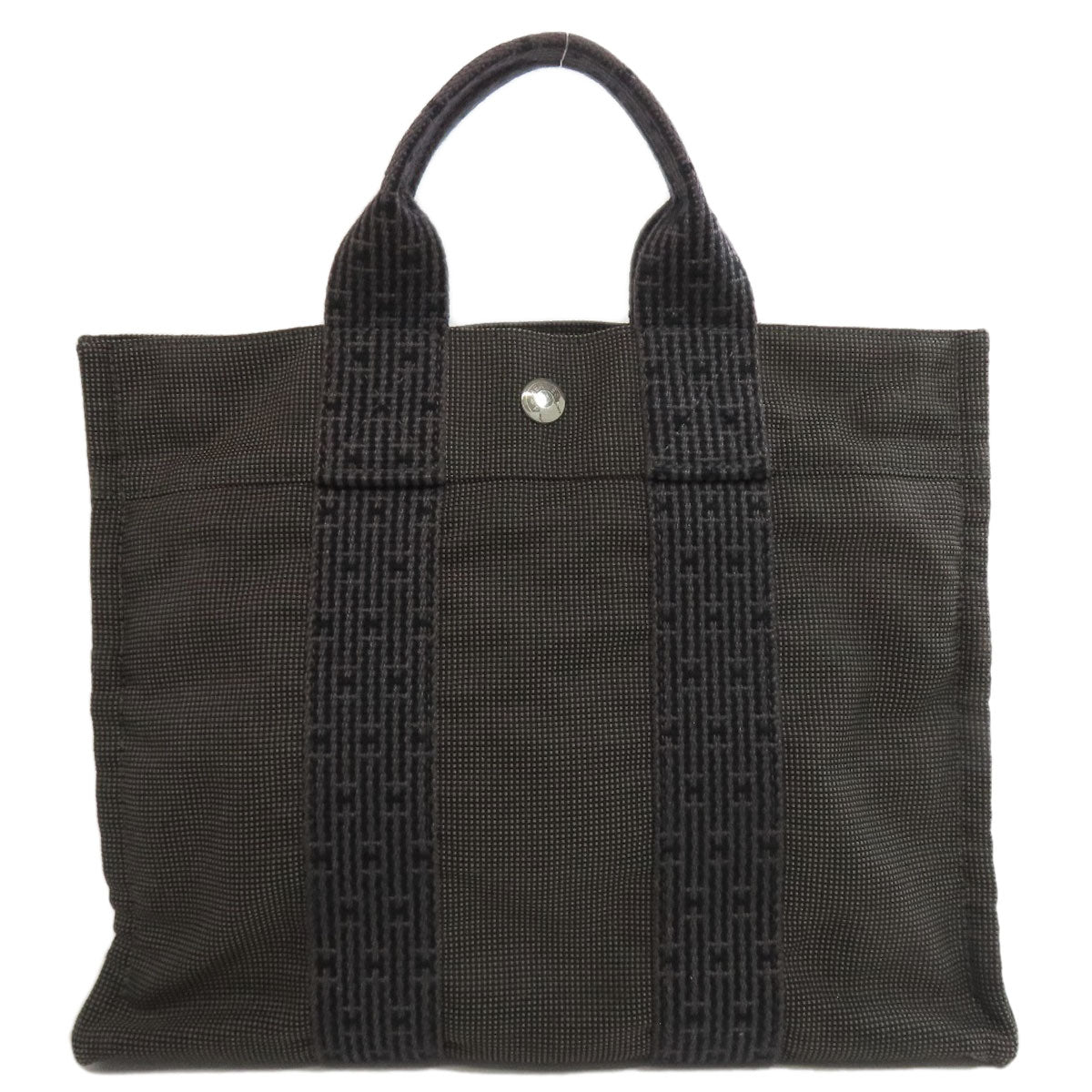 Gray Her Line Tote Pm Canvas Tote Bag