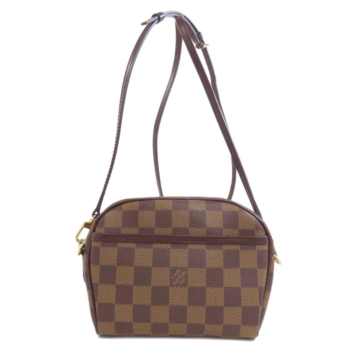 Louis Vuitton N51296 Damier Pochette Ipanema Canvas Brown Shoulder Bag