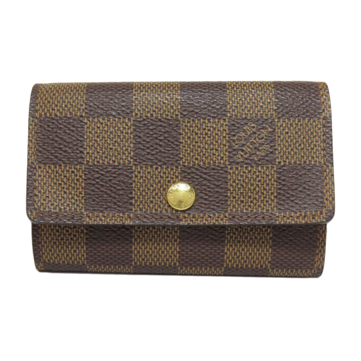 Louis Vuitton Key holder N62630 Damier Canvas Brown Key Chain 7
