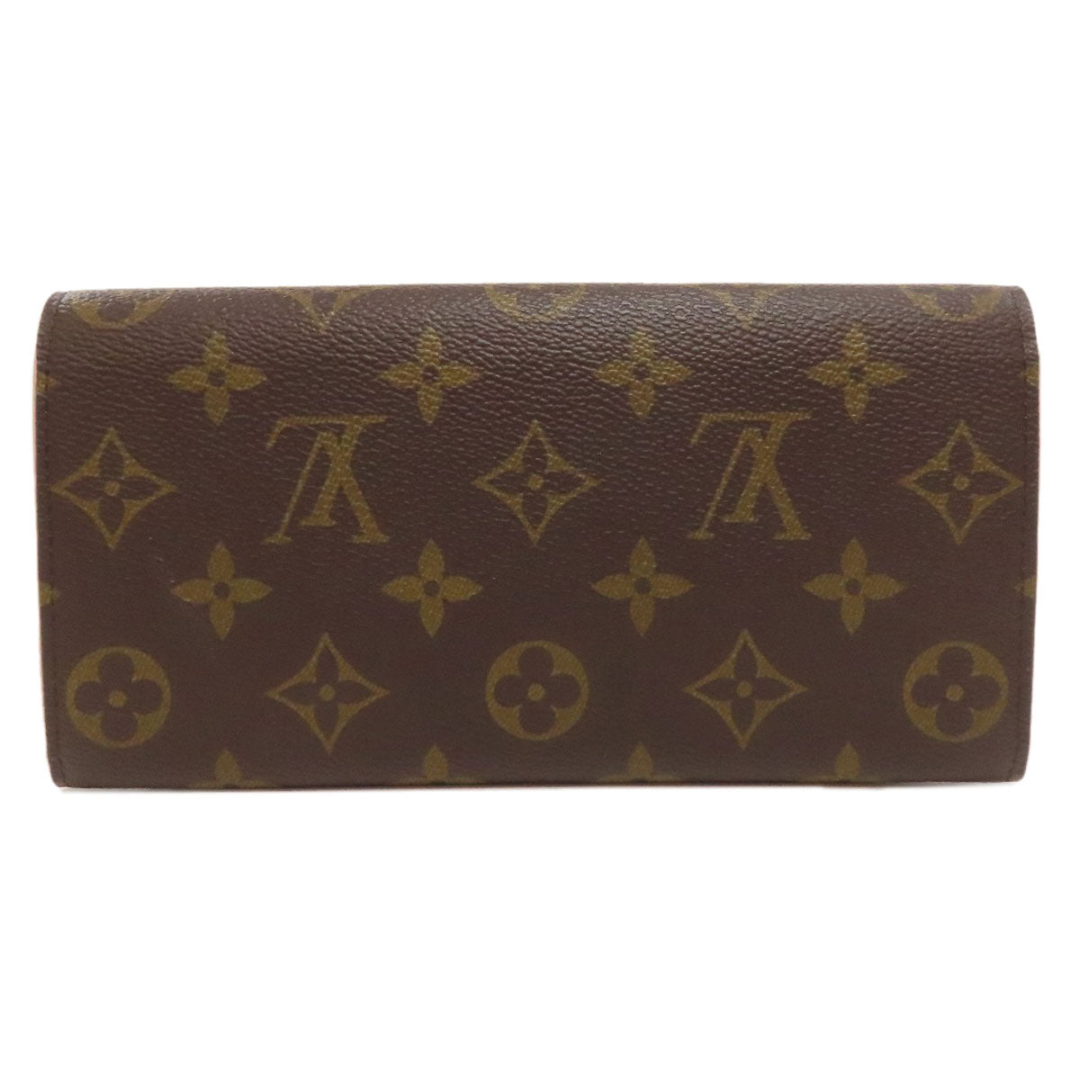 Louis Vuitton Long Purse M64202 Portefeuille・Emily Flower Monogram Canvas Brown Wallet Case