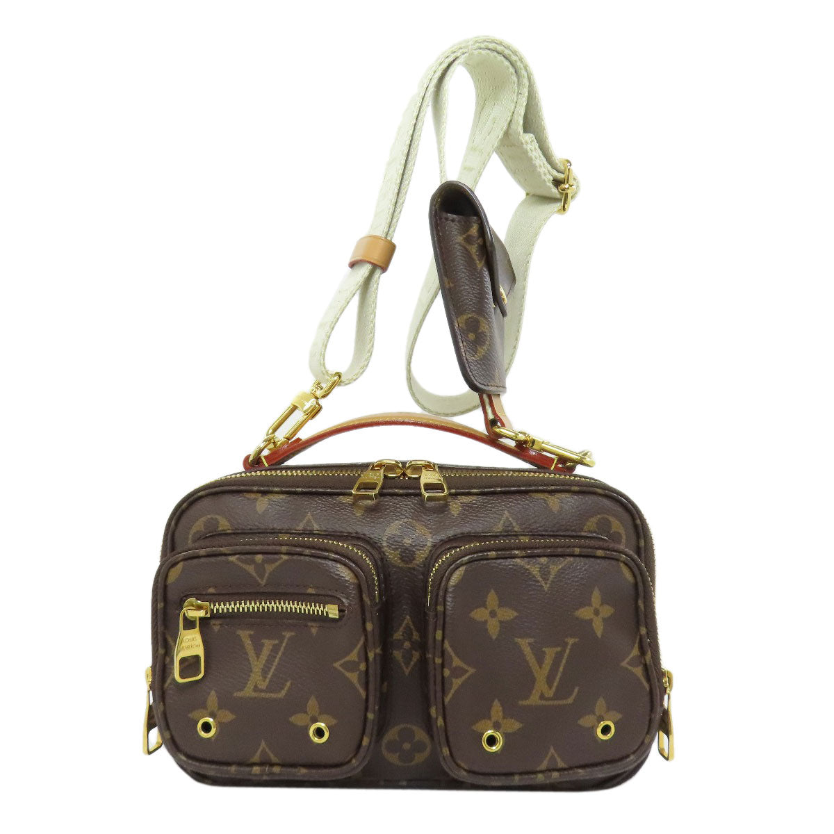 Louis Vuitton M80446 Utility Monogram Canvas Brown Crossbody Bag