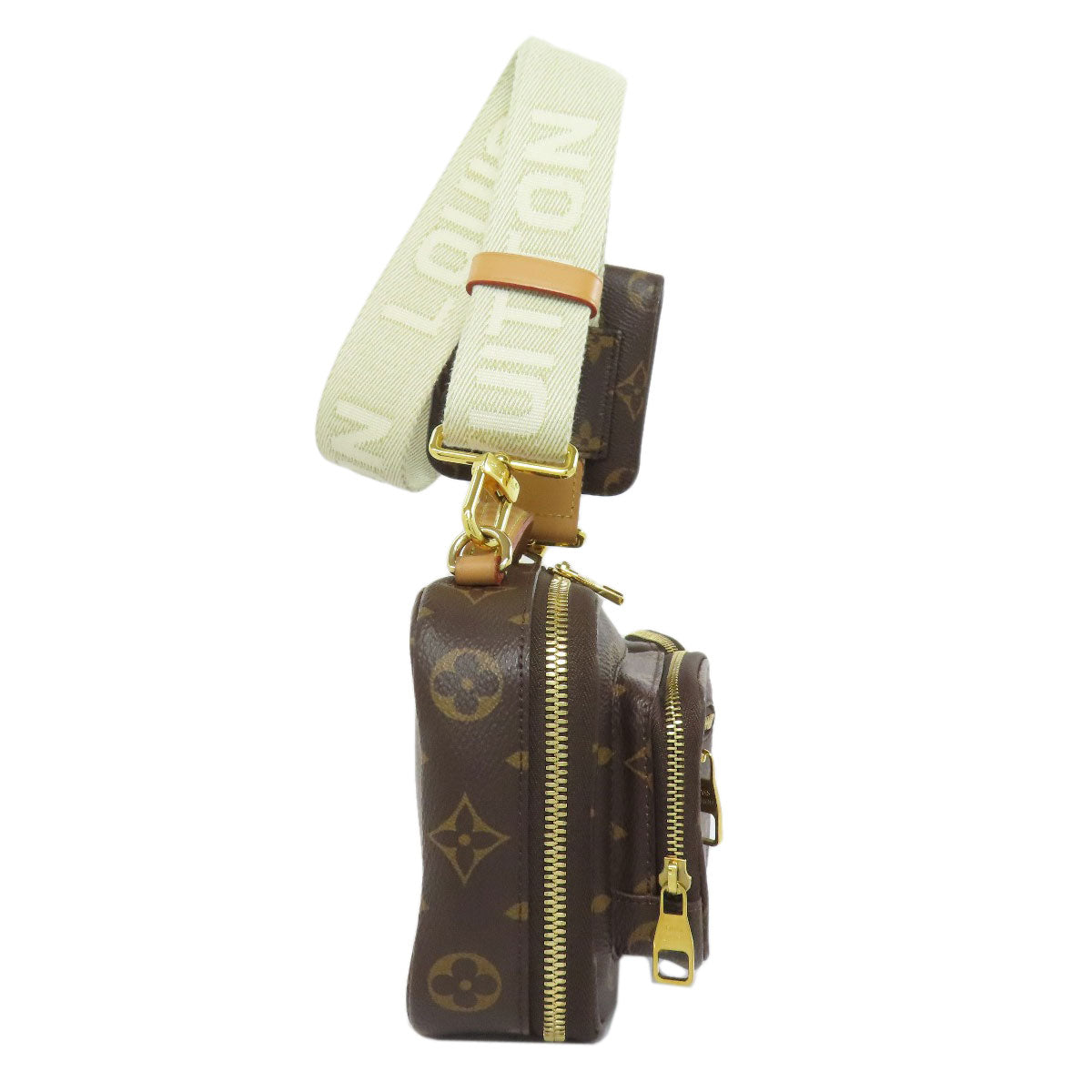 Louis Vuitton M80446 Utility Monogram Canvas Brown Crossbody Bag