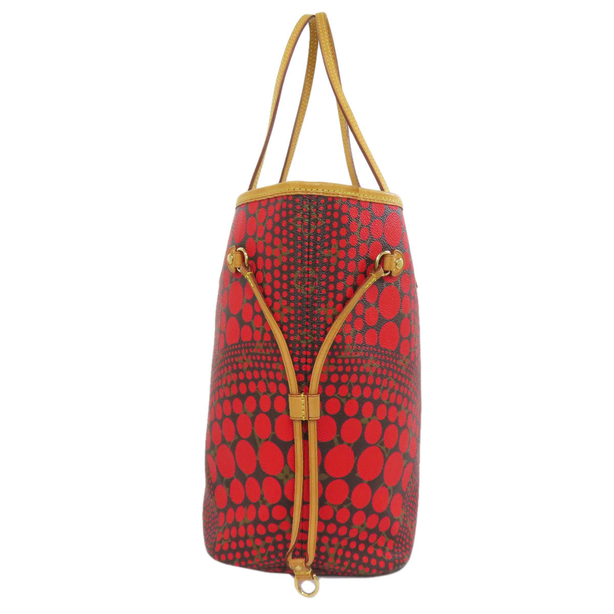 Louis Vuitton M40686 Yayoi Kusama collaboration Neverfull Monogram Canvas Red Tote Bag
