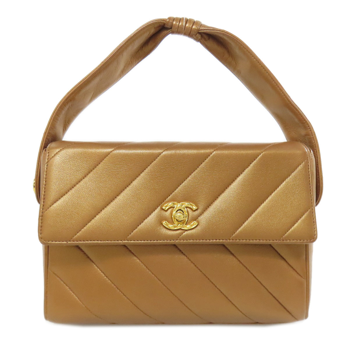 Chanel Calfskin bronze COCO Mark Handbag