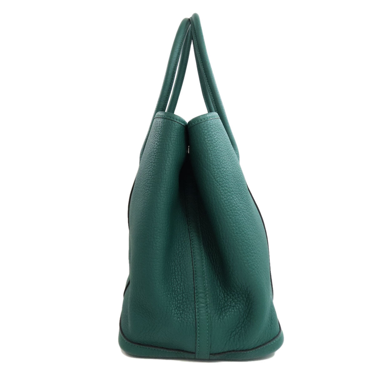Hermes Tote Bag Negonda Garden Party Pm Malachite Metal Green Silver