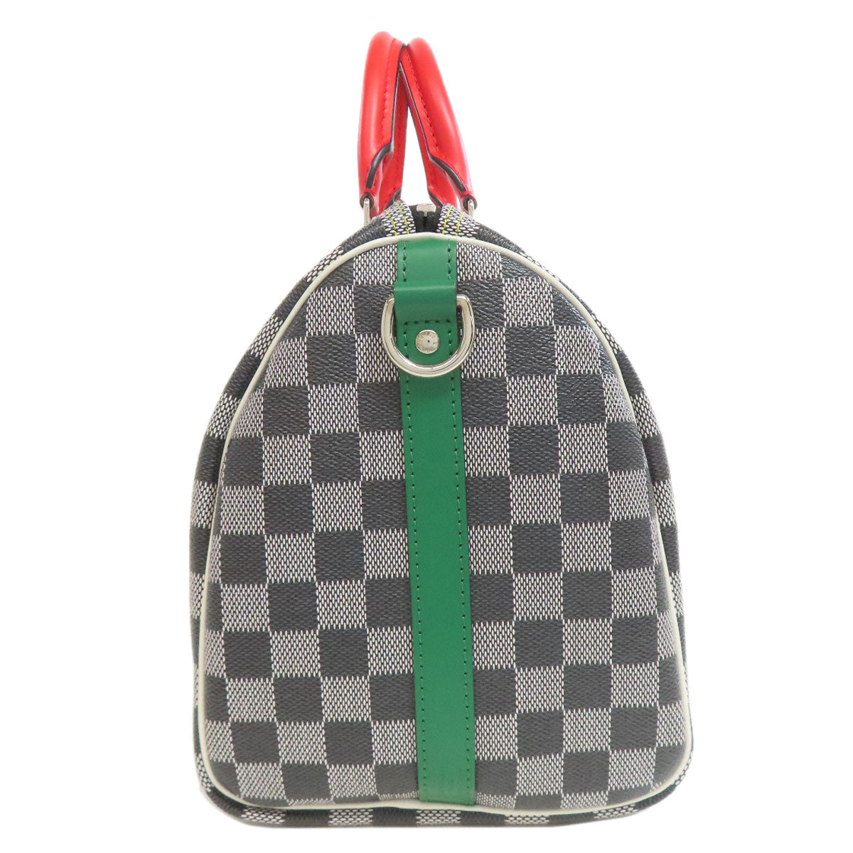Louis Vuitton Boston Duffel N40236 Damier Speedy Canvas Black Travel Bag
