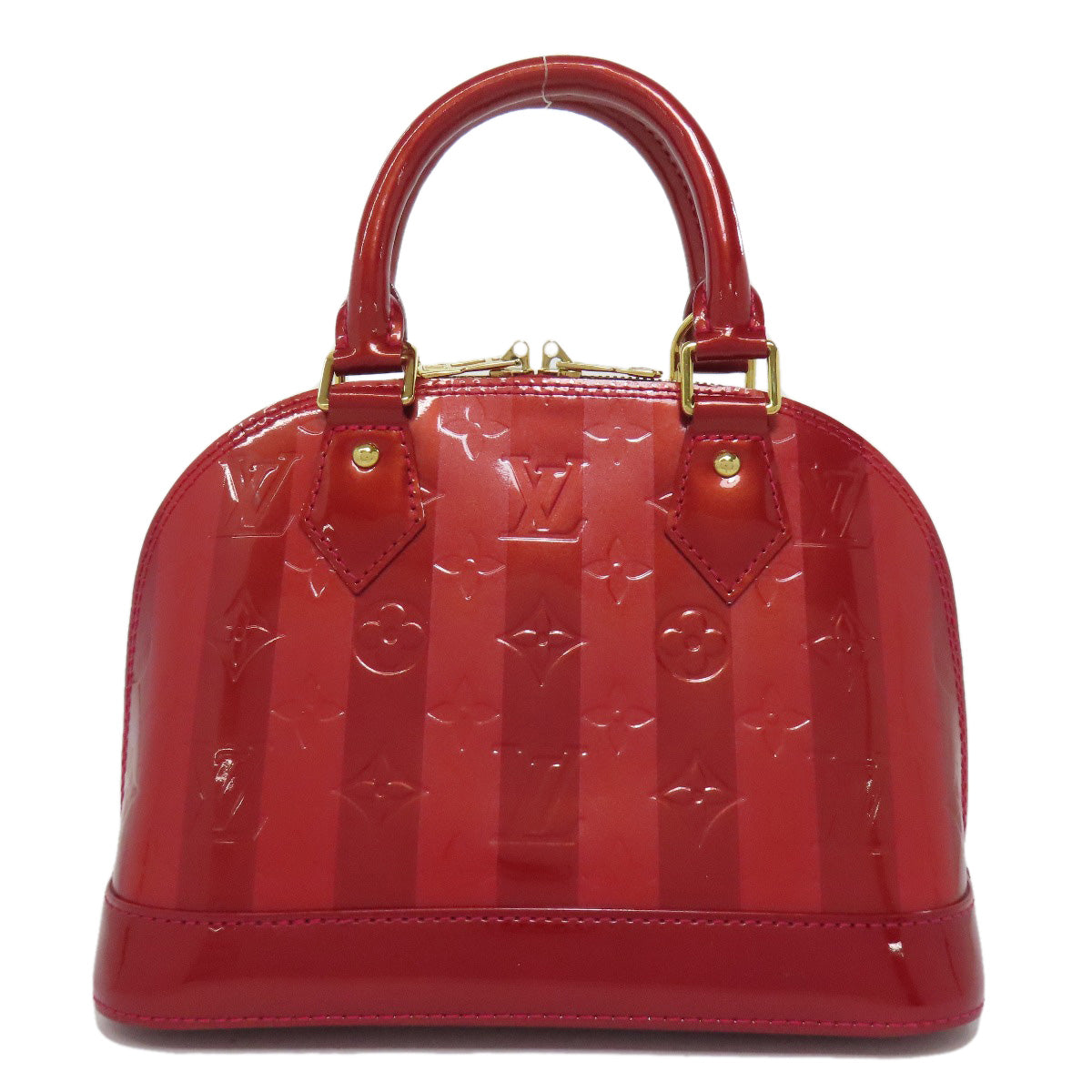 Louis Vuitton M91593 Vernis Alma BB Rayur Red Handbag