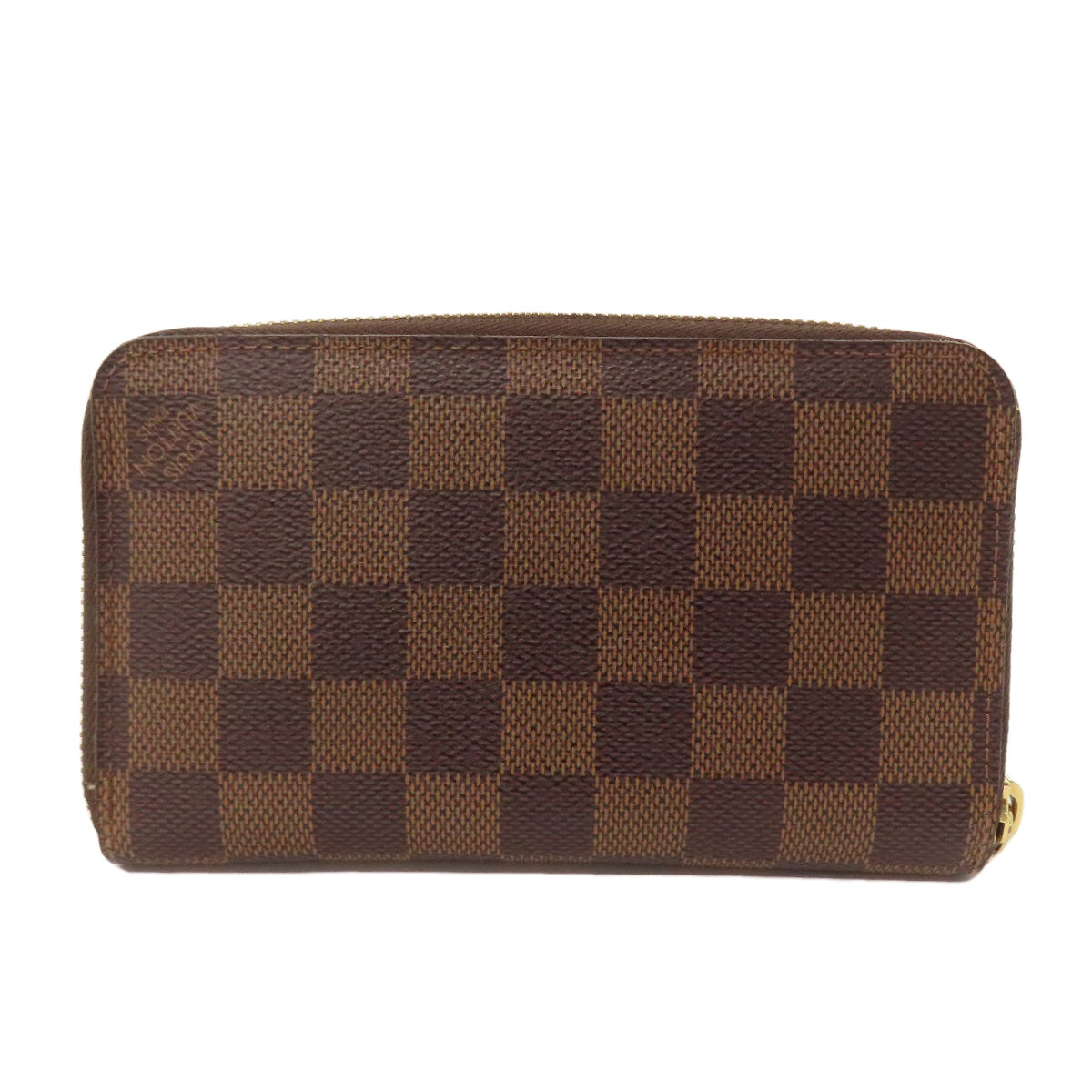 Louis Vuitton Long Purse N60028 Damier Zippy Canvas Brown Wallet Case
