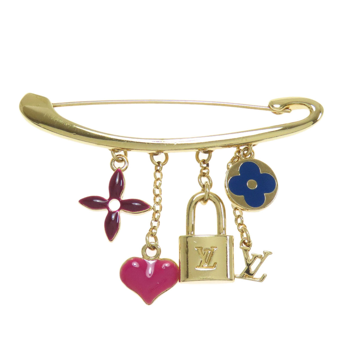 Louis Vuitton Brooch M64906 Gold Handbag