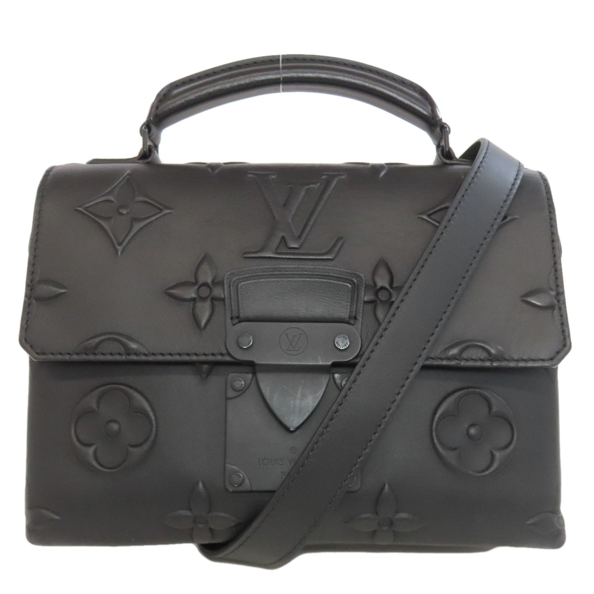 Louis Vuitton M58711 Ambassador PM Calfskin Black Handbag