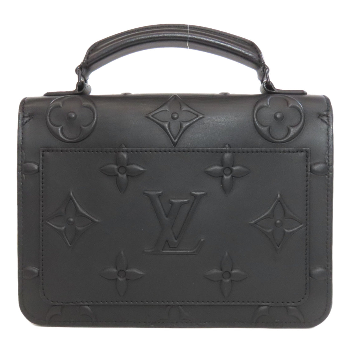 Louis Vuitton M58711 Ambassador PM Calfskin Black Handbag