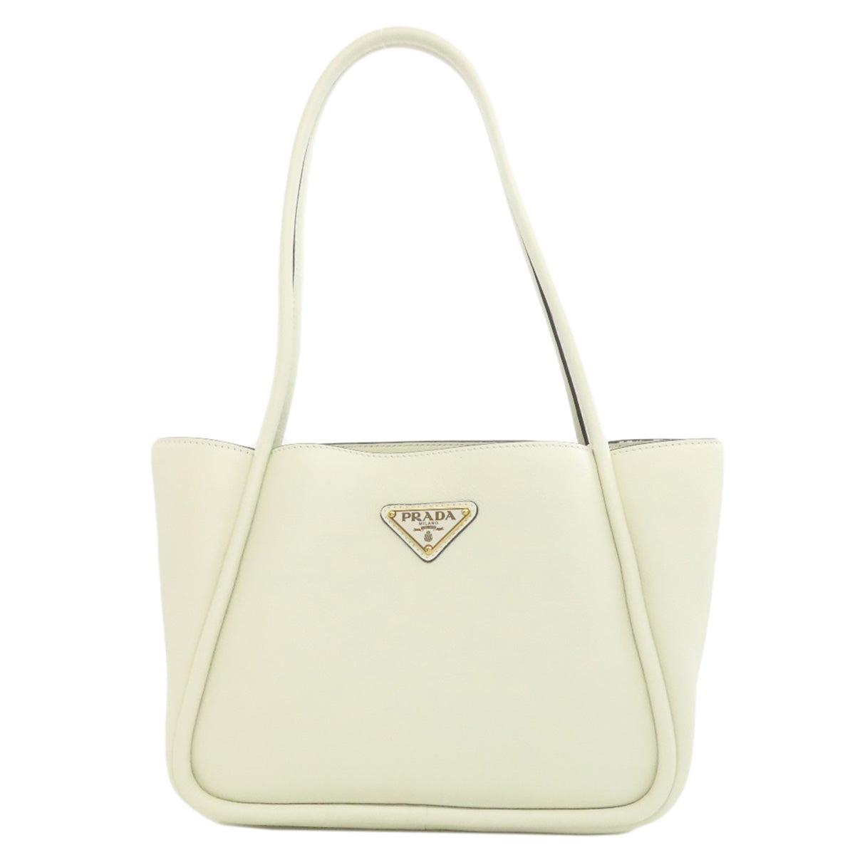 Tote Bag Calfskin Logometal White