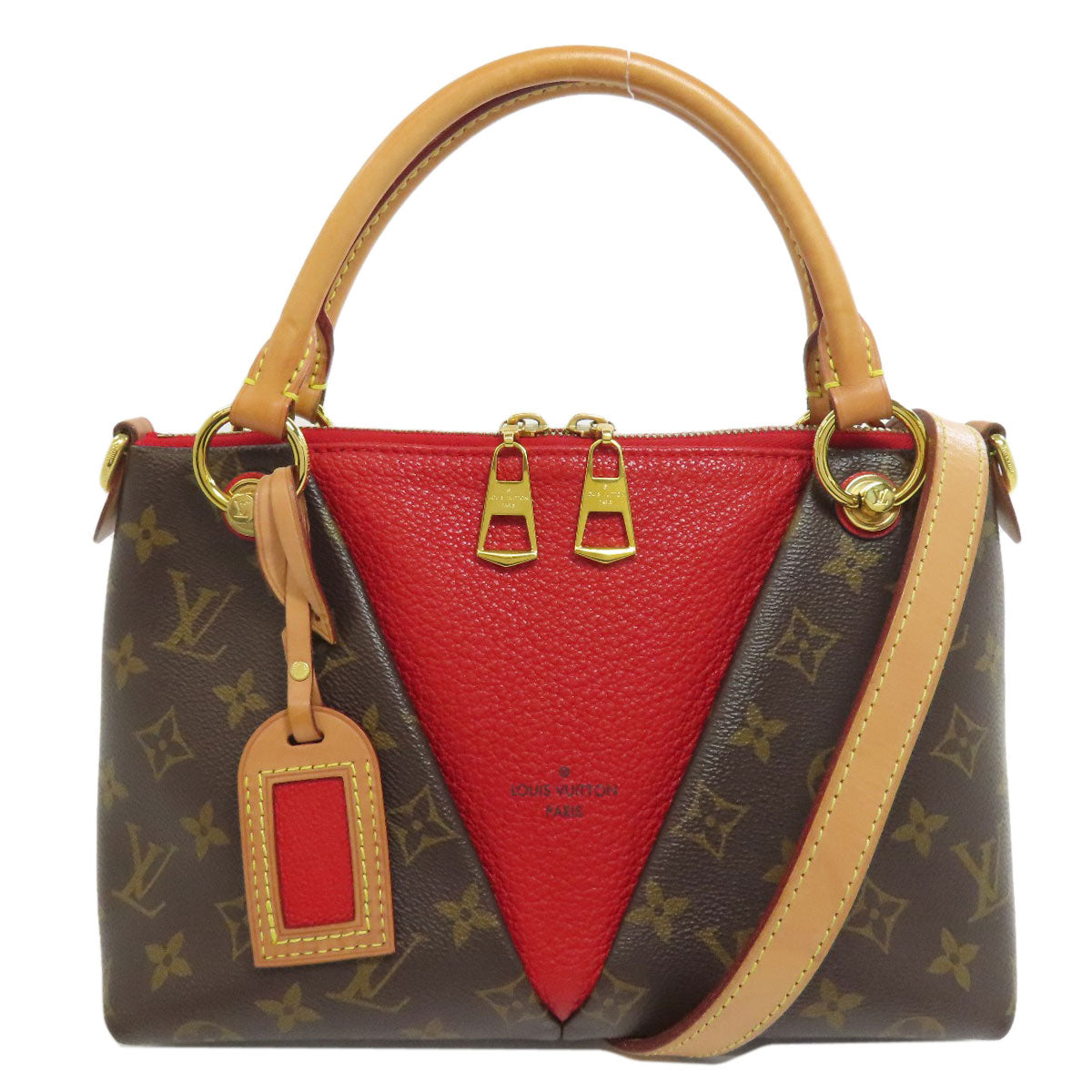 Louis Vuitton M43966 V BB Monogram Canvas Brown Tote Bag 3