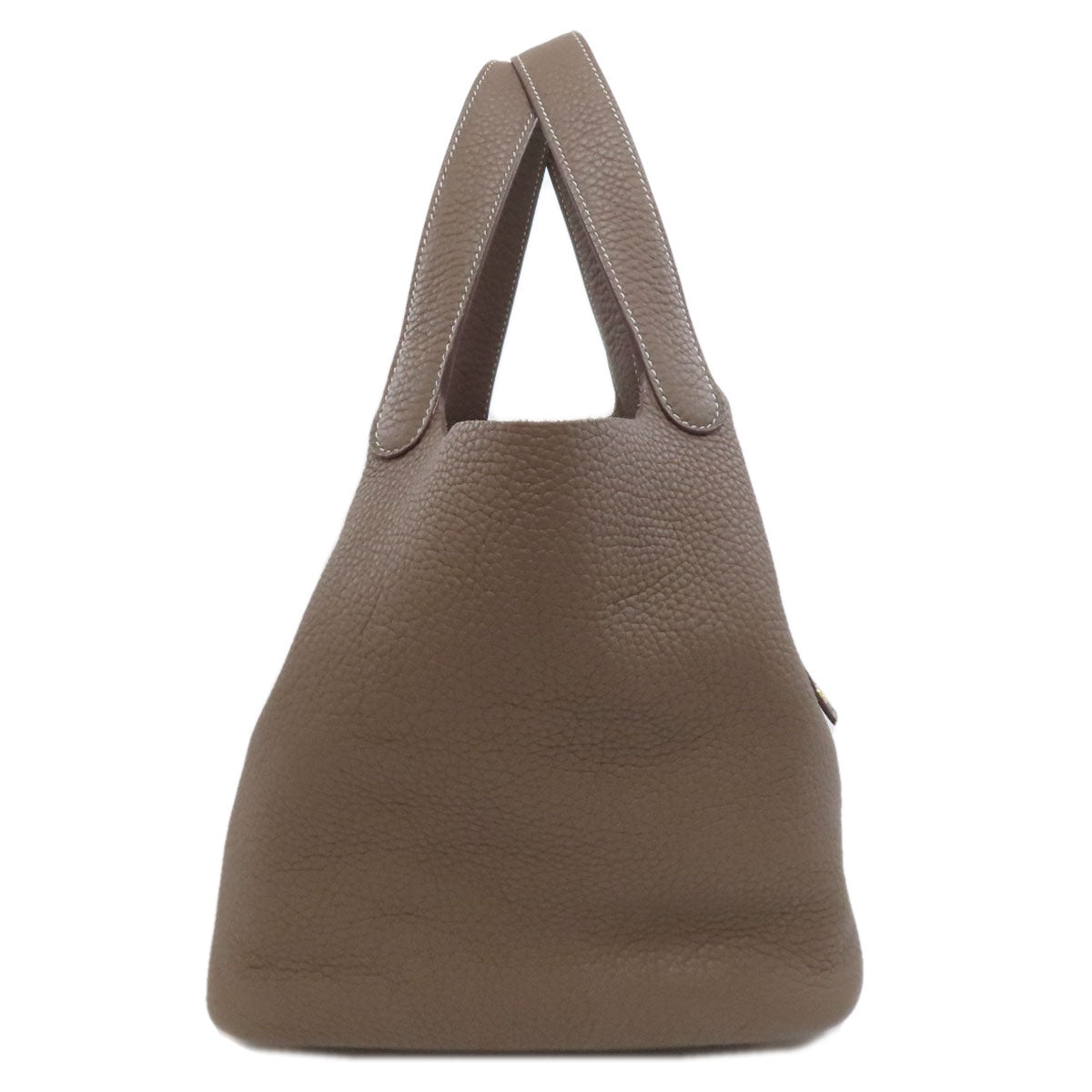 Epsom Picotin Lock Mm Etoupe Metal Beige Gold Travel Bag