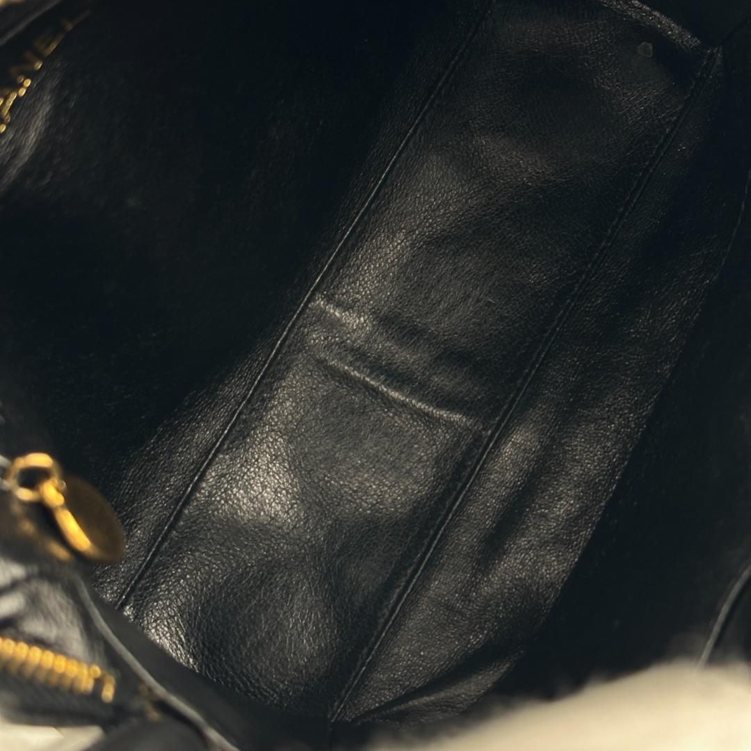 Chanel   Twisted CC Camera Shoulder Bag Quilted Lambskin Small Black MR