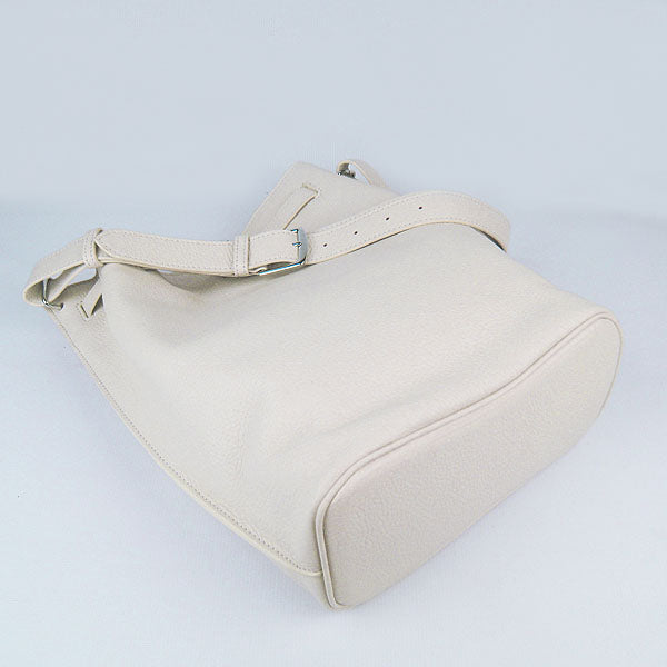 Hermes Luxury Nappa Shoulder Bag Leather Beige