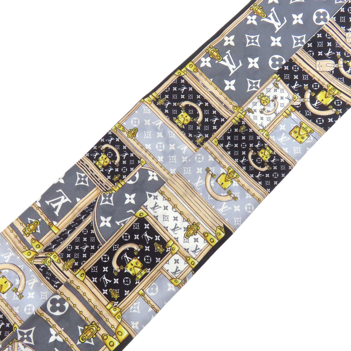 Louis Vuitton scarf M76442 silk Bando BB Black