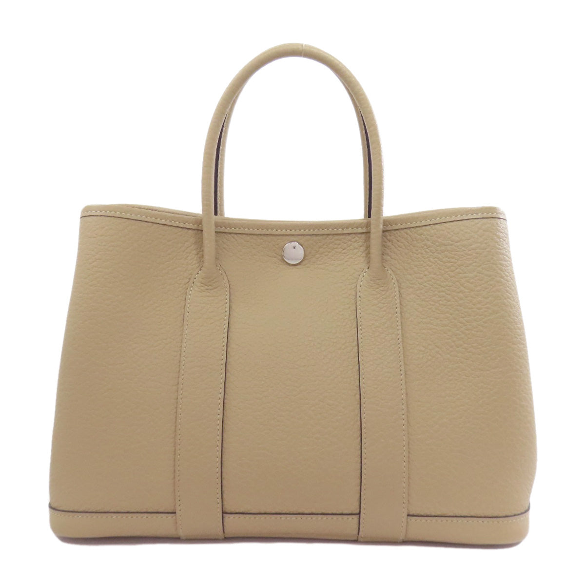 Hermes Handbag Negonda Garden Party Pm Silvermetal Brown Travel Bag