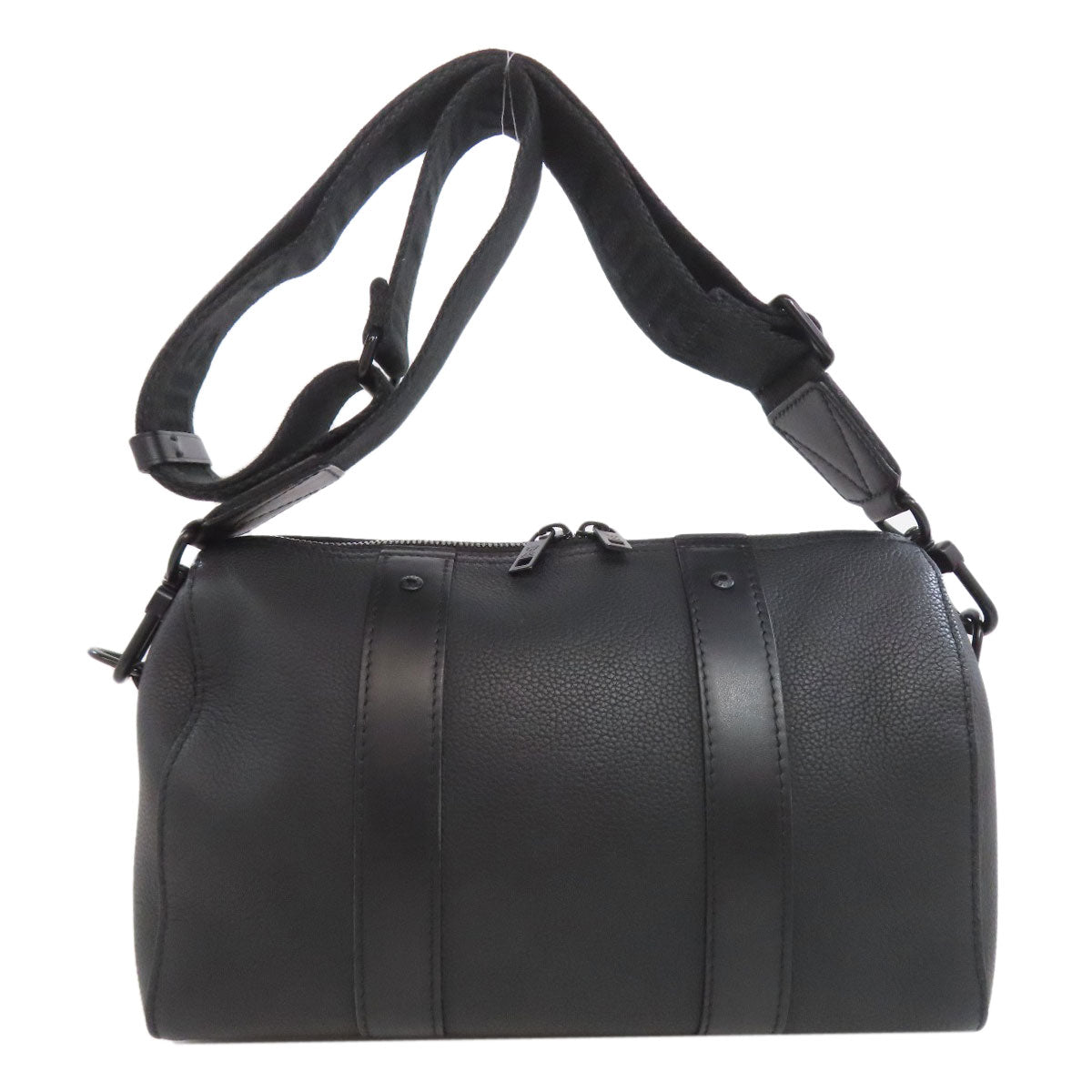Louis Vuitton M80950 Keepall S Aerogram Calfskin Black Shoulder Bag