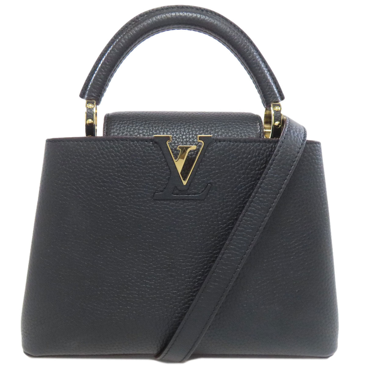 Louis Vuitton M94755 Capusine BB Calfskin Black Hat 2