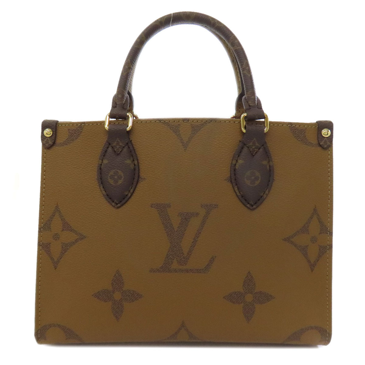Louis Vuitton M46373 Giant On Go PM Monogram Canvas Brown Handbag