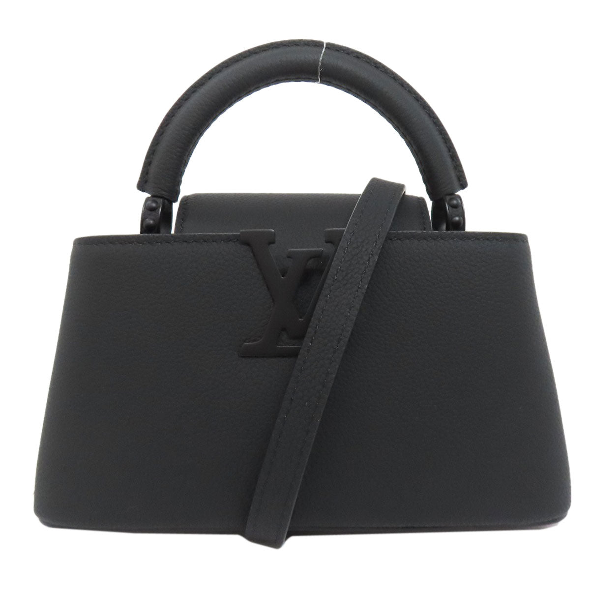 Louis Vuitton M23955 Capucines EW Calfskin Black Mini Hat